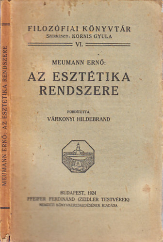 Meumann Ernő - Az esztétika rendszere