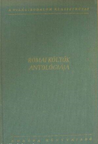 Európa Könyvkiadó - Római költők antológiája