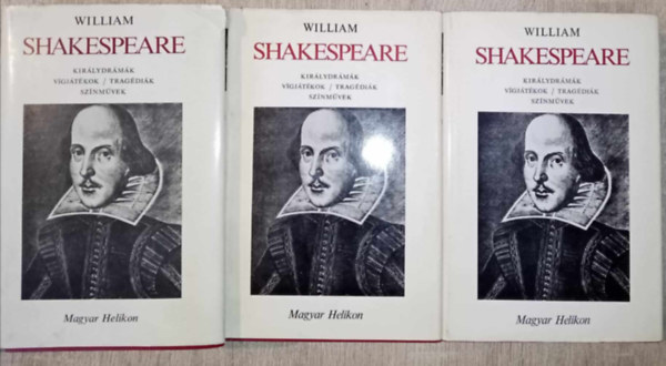 Arany Jnos  Wiliam Shakespeare (ford.) - Shakespeare Sznmvek 3 ktet: Jnos kirly / II. Richrd / IV. Henrik / V. Henrik / VI. Henrik / III. Richrd / VIII. Henrik / Tvedsek vgjtka / A makrancos hlgy / A kt veronai nemes / A felslt szerelmesek / Szentivnji lo