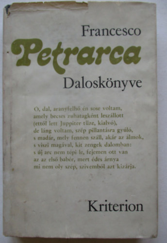 Francesco Petrarca - Francesco Petrarca dalosk�nyve