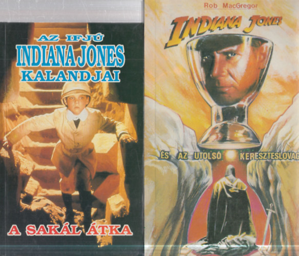 2 db. Indiana Jones kalandregény (Az ifjú Indiana Jones kalandjai: A sakál átka + Indiana Jones és az utolsó kereszteslovag)