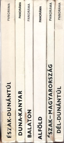 Cseke L�szl�, Kov�cs Gergelyn�, Z�konyi Ferenc Huba L�szl� - 6 db Panor�ma mini �tik�nyv: D�l-Dun�nt�l + �szak-Magyarorsz�g + Alf�ld + Balaton + Dunakanyar + �szak-Dun�nt�l