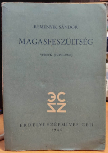 Remenyik Sndor - Magasfeszltsg -versek