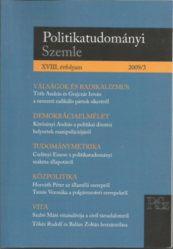 Politikatudomnyi Szemle 2009/3
