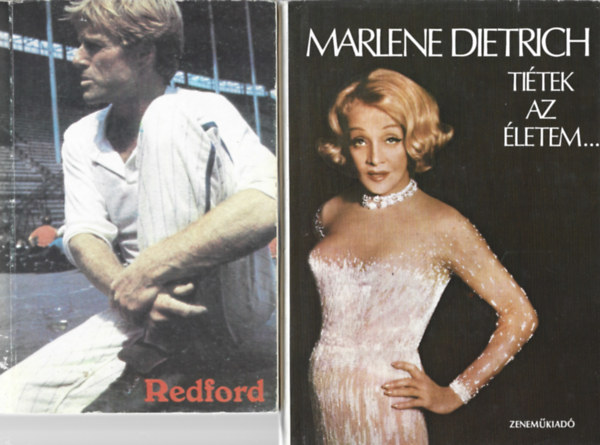 2 db knyv,  Szentgyrgyi Rita: Redford, Marlene Dietrich: Titek az letem...