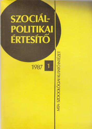 Szocilpolitikai rtest 1987/1