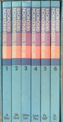 Werner Digel  (Herausg. u. bearb.) - Meyers Taschenlexikon Geschichte: in 6 B�nden (1-6)