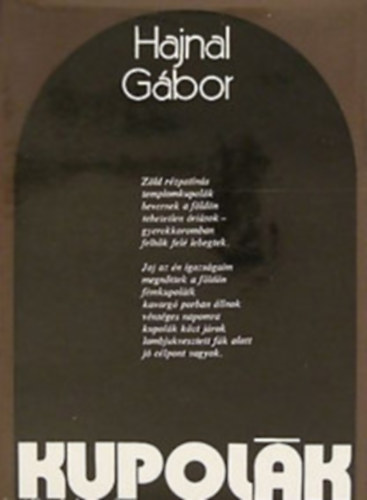 Hajnal G�bor - Kupol�k