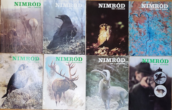 8db Nimr�d magazin - 1984. janu�r, febru�r, m�rcius, m�jus-j�nius, j�lius, szeptember, november, december