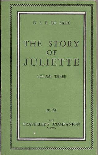 D. A. F. Marquis de Sade - The story of Juliette - or vice amply rewarded    volume three