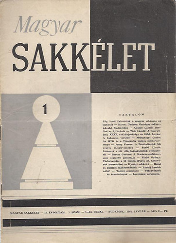 Sport Lap- s Knyvkiad - Magyar Sakklet 1962/XII. vfolyam: I-VI, XII. szm