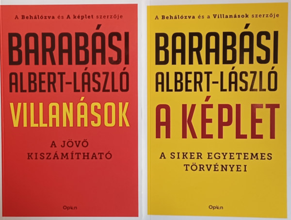 Barabsi Albert-Lszl - A kplet -  A siker egyetemes trvnyei + Villansok - A jv kiszmthat (2 m)