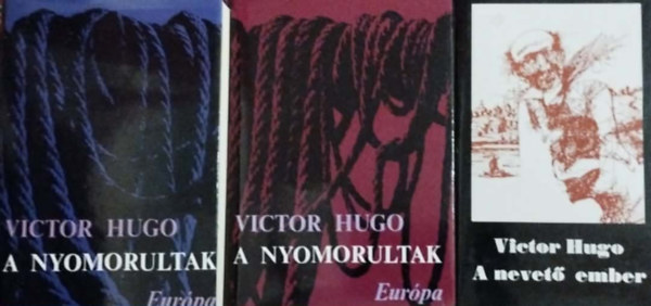Victor Hugo - 2 db Victor Hugo m� egy�tt: A nyomorultak I-II. + A nevet� ember