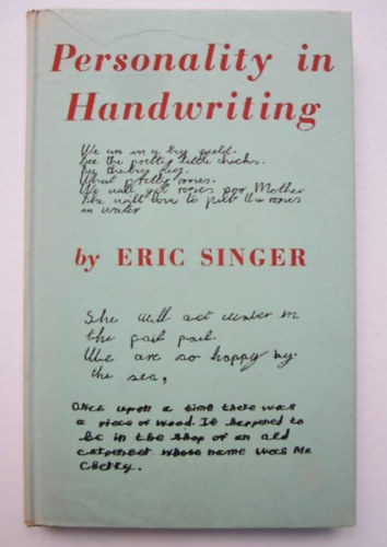 Eric Singer - Personality In Handwriting - The guiding image in graphology (grafolgia)