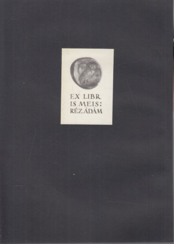 Ex Libris Rz dm r (eredeti nyomat)