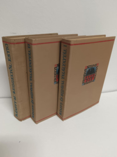 Gr�f B�nffy Mikl�s - 3 db B�nffy Mikl�s-k�nyv: �s hijj�val tal�ltatt�l I-II (2 db) + Reggelt�l estig