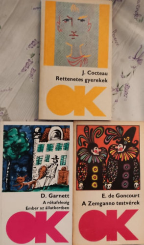 D. Garnett, J. Cocteau E. de Goncourt - Olcs� k�nyvt�r k�nyvcsomag 3 db