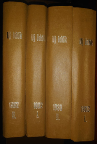 Herczeg Ferenc  (szerk) - Az �j id�k teljes 1932-es �s 1933-as �vfolyama 4 k�tetbe k�tve
