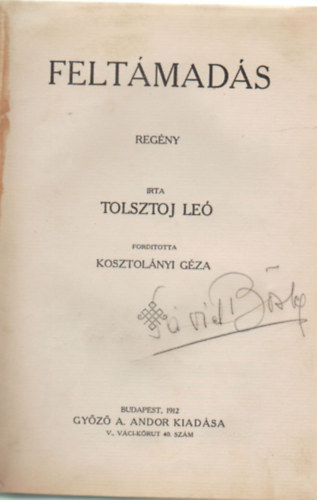 Tolsztoj Leó - Feltámadás