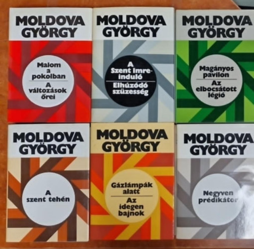 Moldova Gy�rgy - 6db Moldova Gy�rgy k�tet: Negyven pr�dik�tor + G�zl�mp�k alatt - Az idegen bajnok + A szent teh�n