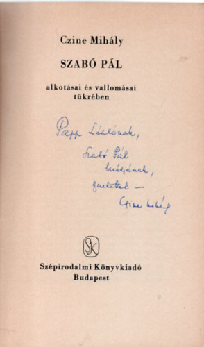 Czine Mih�ly - Szab� P�l