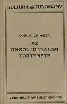 Voinovich Gza - Az angol irodalom trtnete
