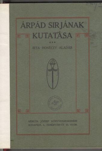 Honczy Aladr - rpd sirjnak kutatsa