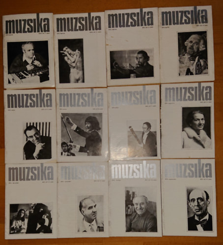 A Muzsika cm folyirat teljes 1974-es vfolyama- 12 lapszm