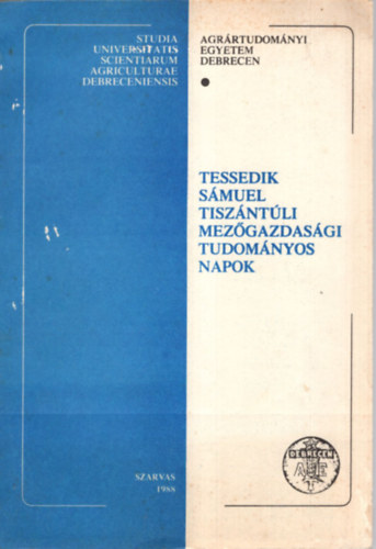 Tessedik Smuel - Tiszntli mezgazdasgi tudomnyos napok