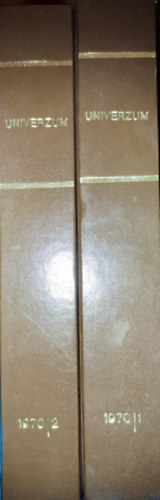 Az Univerzum magazin 1970-es évfolyama két kötetbe kötve