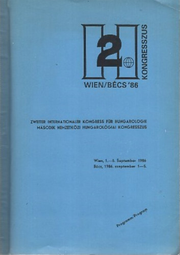 M�sodik nemzetk�zi hungarol�giai kongresszus