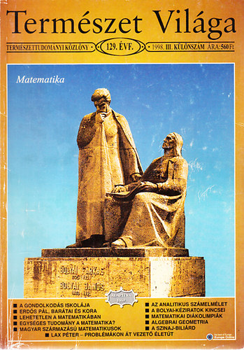 Staar Gyula  (szerk.) - Term�szet vil�ga (Term�szettudom�nyi k�zl�ny)- 1998/ III. k�l�nsz�m (Matematika)