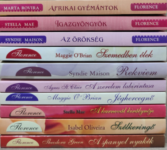 10 db Florence romantikus regény