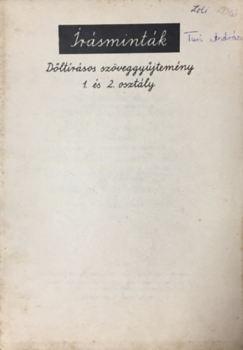 Írásminták - Dőltírásos szöveggyűjtemény