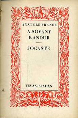 Anatole France - A sovny kandr-Jocaste