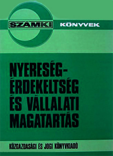 Kovcs lmos - Nyeresgrdekeltsg s vllalati magatarts