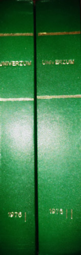 Az Univerzum magazin 1976-os évfolyama két kötetbe kötve