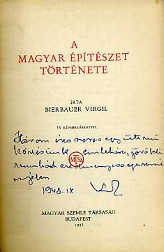 Bierbauer Virgil - A magyar ptszet trtnete