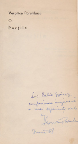 Veronica Porumbacu - Portile (Dedik�lt)
