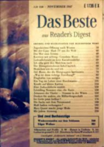 Das Beste aus Reader's Digest 1966 september