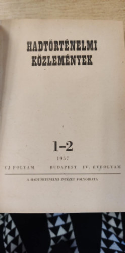 Hadt�rt�neti k�zlem�nyek 1957