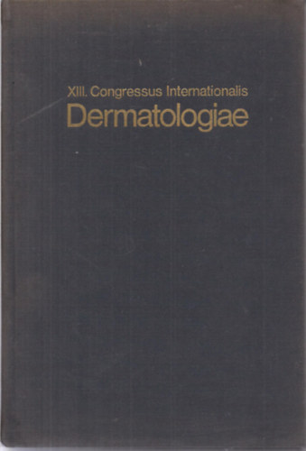 XIII: Congressus Internationalis Dermatologiae /4 nyelv!!/ angol-nmet-francia-spanyol