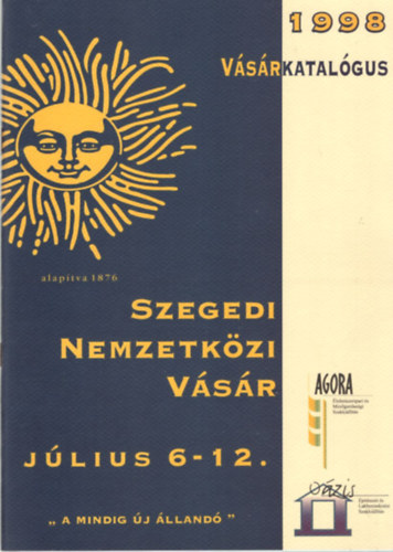 Dr. Katona Andr�s - Szegedi Nemzetk�zi V�s�r - V�s�rkatal�gus 1998 j�lius 6-12.