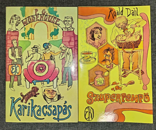 Roald Dahl P. G. Wodehouse - 2 db. Vidm knyv: Karikacsaps + Szuperpemp - Meghkkent mesk