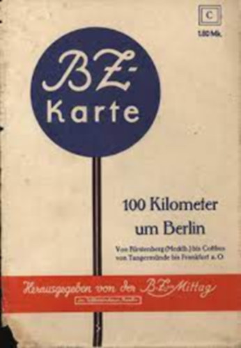 BZ-Karte Nr .48 Amberg (Bayreuth, Burglengenfeld, Pilsen, Marienbad)