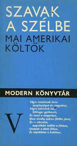 Szavak a szélbe - Mai amerikai költők (A háborús nemzedék)