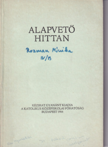 Dr. Lukcs Lszl - Alapvet Hittan