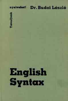 Dr. Budai Lszl - English syntax