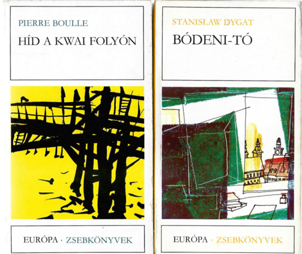 3 db Európa - Zsebkönyvek,Pierre Boulle: Híd a Kwai folyón, Stanislaw Dygat: Bódeni-tóZbigniew Safjan: Senki földje