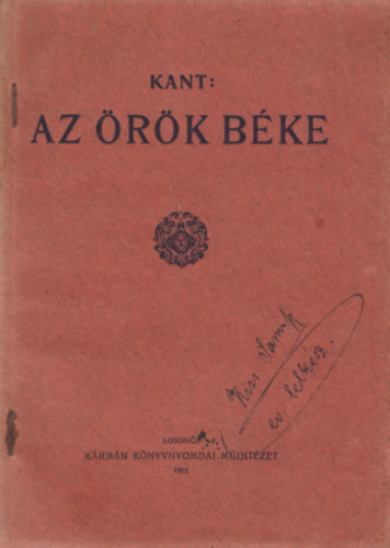 Immanuel Kant - Az �r�k b�ke